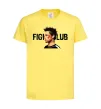 Дитяча футболка Fight club Brad Pitt Лимонний фото