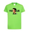 Дитяча футболка Fight club Brad Pitt Лаймовий фото