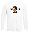 Лонгслів Fight club Brad Pitt Білий фото
