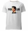 Чоловіча преміум футболка Fight club Brad Pitt Білий фото