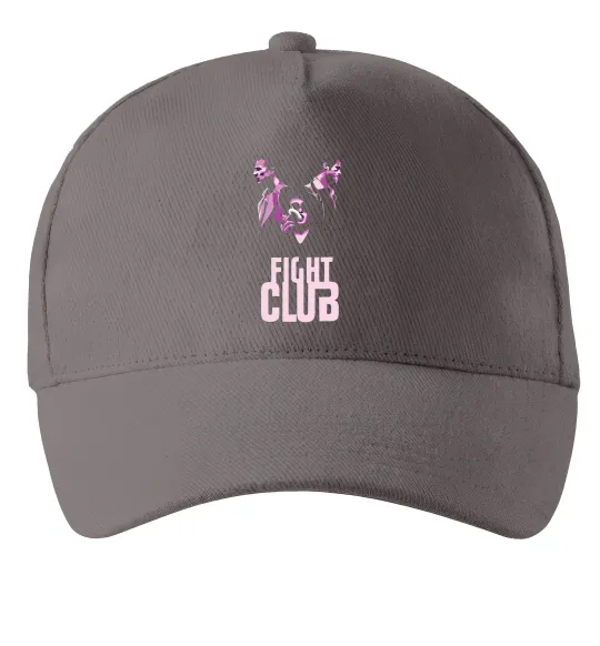 Кепка Fight club pink Сірий фото