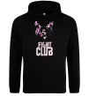 Чоловіча толстовка (худі) Fight club pink Чорний фото