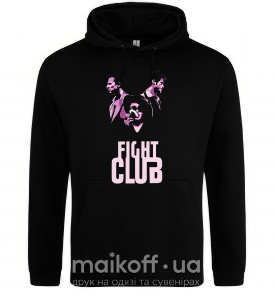 Жіноча толстовка (худі) Fight club pink Чорний фото