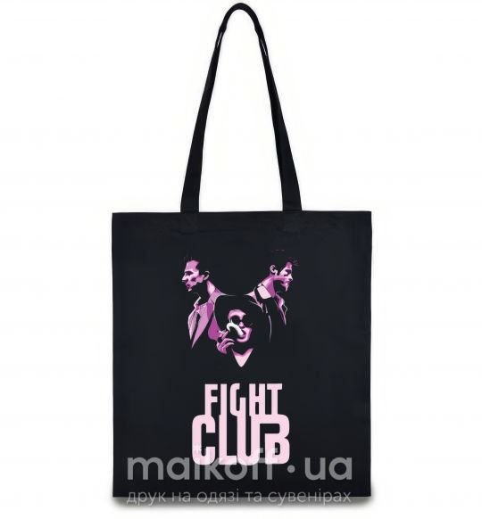 Еко-сумка Fight club pink Чорний фото