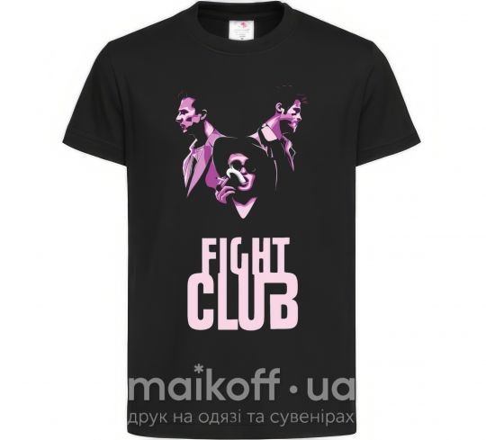 Детская футболка Fight club pink Черный фото