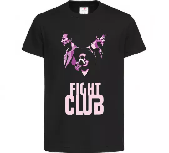 Дитяча футболка Fight club pink Чорний фото