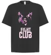 Футболка Оверсайз Fight club pink Черный фото