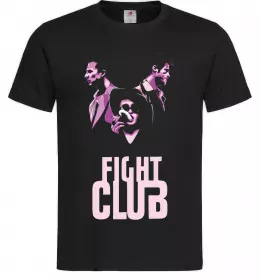 Чоловіча футболка Fight club pink Чорний фото
