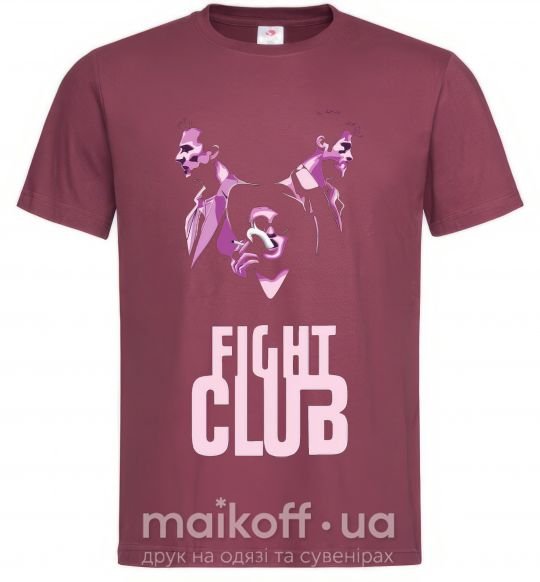Чоловіча футболка Fight club pink Бордовий фото