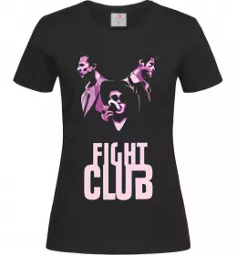 Женская футболка Fight club pink Черный фото