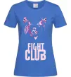 Женская футболка Fight club pink Ярко-синий фото