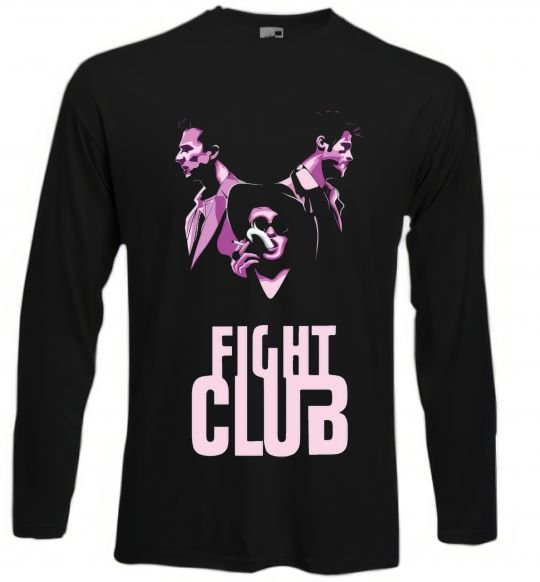 Реглан Fight club pink Черный фото