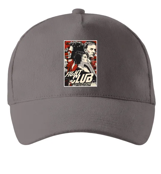 Кепка Fight club poster Серый фото