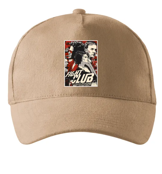 Кепка Fight club poster Песочный фото