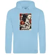 Чоловіча толстовка (худі) Fight club poster Блакитний фото