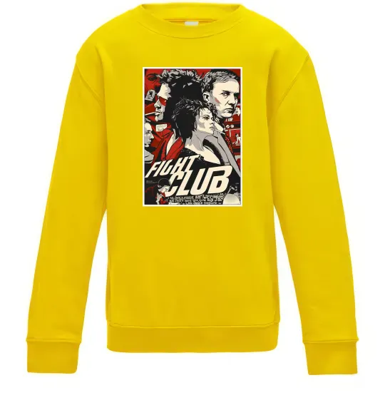 Дитячий світшот Fight club poster Сонячно жовтий фото