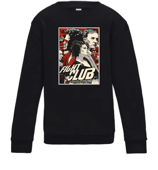 Дитячий світшот Fight club poster Чорний фото