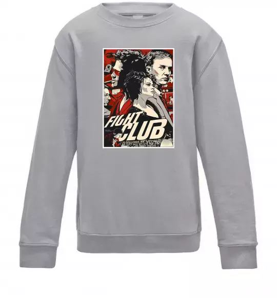 Дитячий світшот Fight club poster Сірий меланж фото