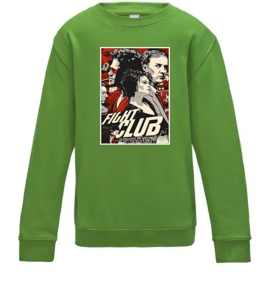 Дитячий світшот Fight club poster Лаймовий фото