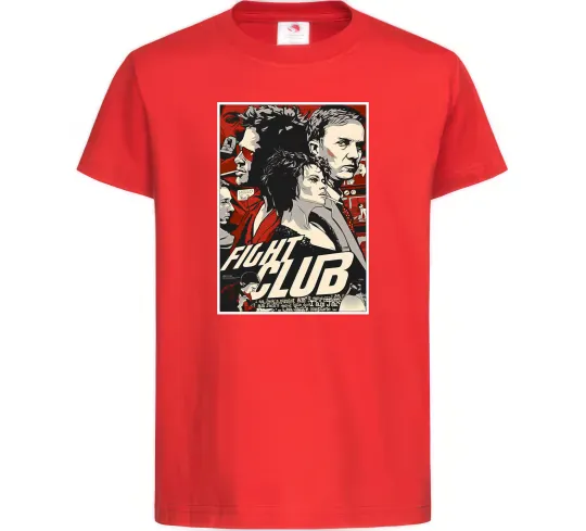 Дитяча футболка Fight club poster Червоний фото