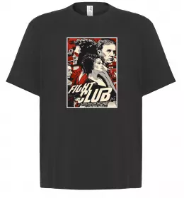 Футболка Оверсайз Fight Club black white Білий фото