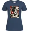 Жіноча футболка Fight club poster Темно-синій фото