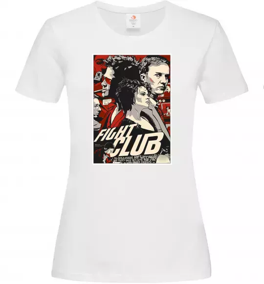 Жіноча футболка Fight club poster Білий фото
