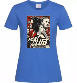 Женская футболка Fight Club bomb Голубой фото Женская футболка Fight Club bomb Голубой фото