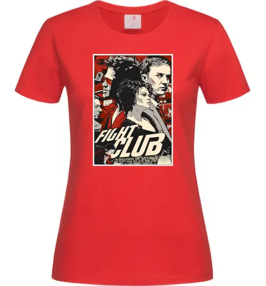 Жіноча футболка Fight club poster Червоний фото