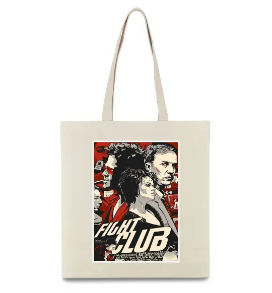 Эко-сумка Fight club poster Бежевый фото