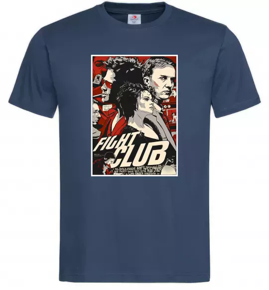 Чоловіча футболка Fight club poster Темно-синій фото