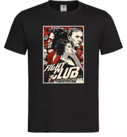 Чоловіча футболка Fight club poster Чорний фото