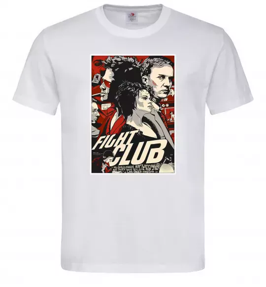Чоловіча футболка Fight club poster Білий фото
