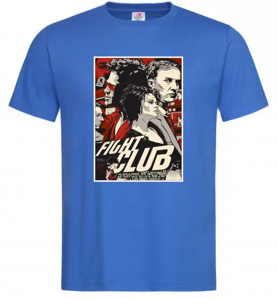 Чоловіча футболка Fight club poster Яскраво-синій фото