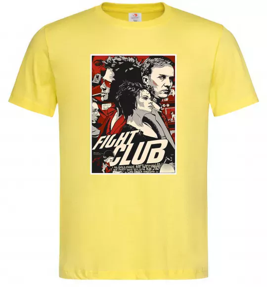 Чоловіча футболка Fight club poster Лимонний фото
