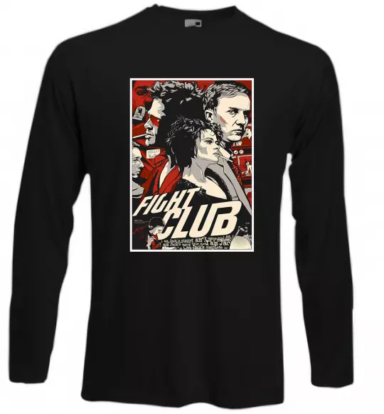 Лонгслів Fight club poster Чорний фото