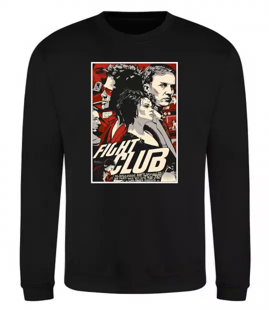 Світшот Fight club poster Чорний фото