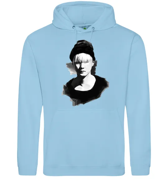 Чоловіча толстовка (худі) Suga brush Блакитний фото