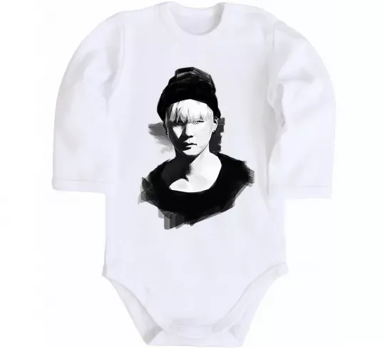 Дитячий бодік Suga brush Білий фото