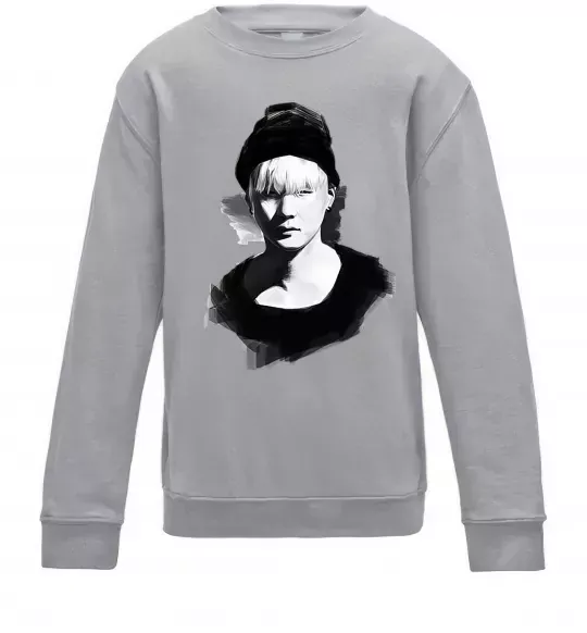 Детский Свитшот Suga brush Серый меланж фото