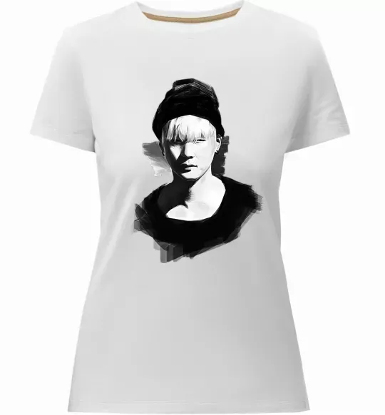 Женская премиум футболка Suga brush Белый фото