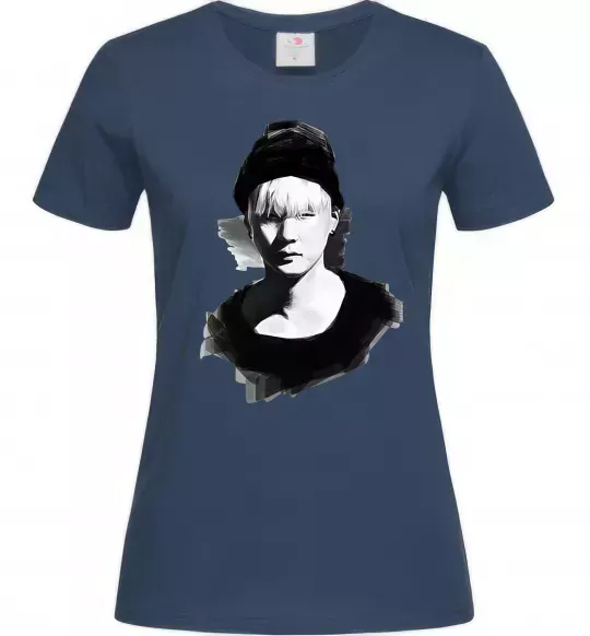 Жіноча футболка Suga brush Темно-синій фото