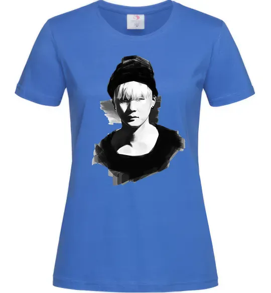 Жіноча футболка Suga brush Яскраво-синій фото