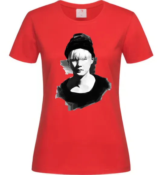 Жіноча футболка Suga brush Червоний фото