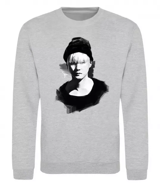 Свитшот Suga brush Серый меланж фото