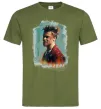 Чоловіча футболка Бійцівський клуб фарба Оливковий Чоловіча футболка Бійцівський клуб фарба Оливковий фото