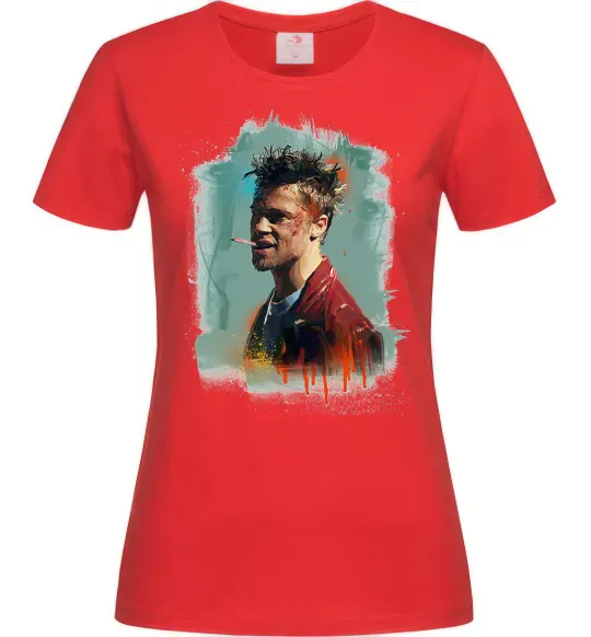 Женская футболка Бійцівський клуб фарба Красный фото