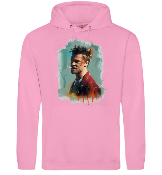 Мужская толстовка (худи) Бійцівський клуб фарба Розовый фото