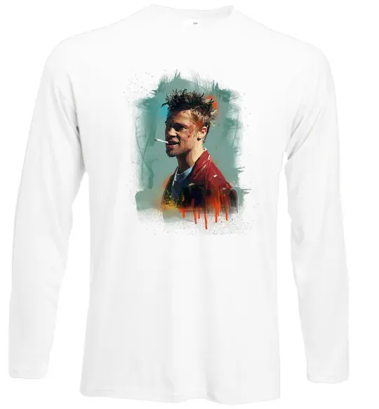 Лонгслив Бійцівський клуб фарба Белый фото