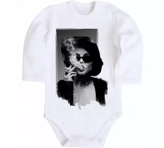 Дитячий бодік Марла Сінгер Білий фото